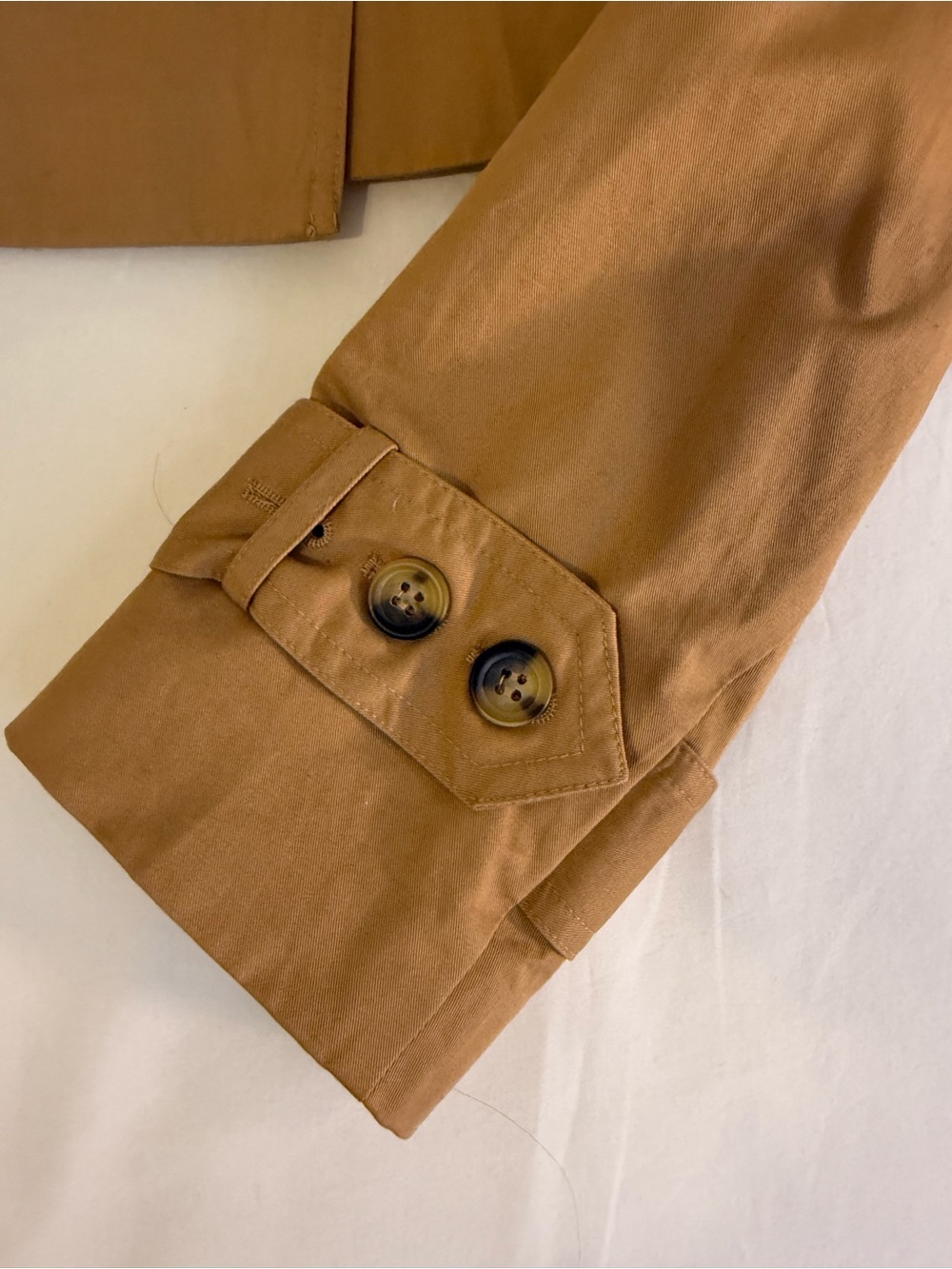 Avec Les Filles Cropped Tan Women's Trench Jacket - Picture 3 of 8